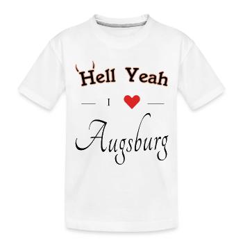 Augsburg - Kinder Premium Bio T-Shirt - Weiß - Vorne