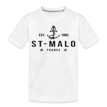 St Malo cool gift Saint Malo Brittany BZH - Kids' Premium Organic T-Shirt - white - Front