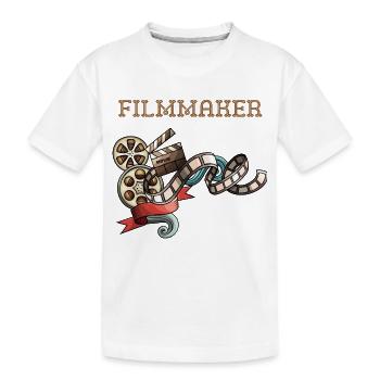 T-shirt de cinéastes et vidéastes drôles - T-shirt bio Premium Enfant - blanc - Devant