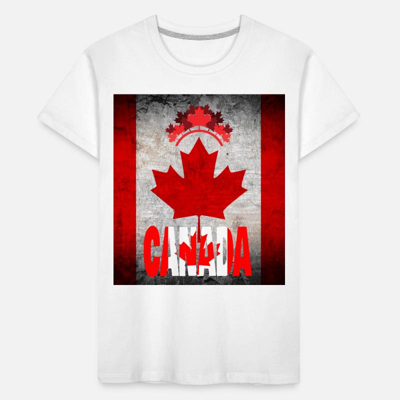 Canada, maple leaf. Kids' Premium Organic T-Shirt