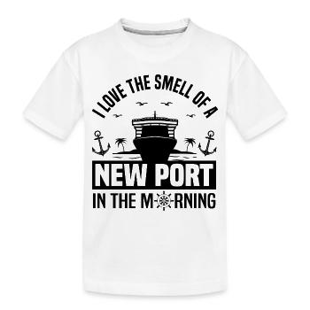 Navire de croisière - T-shirt bio Premium Enfant - blanc - Devant