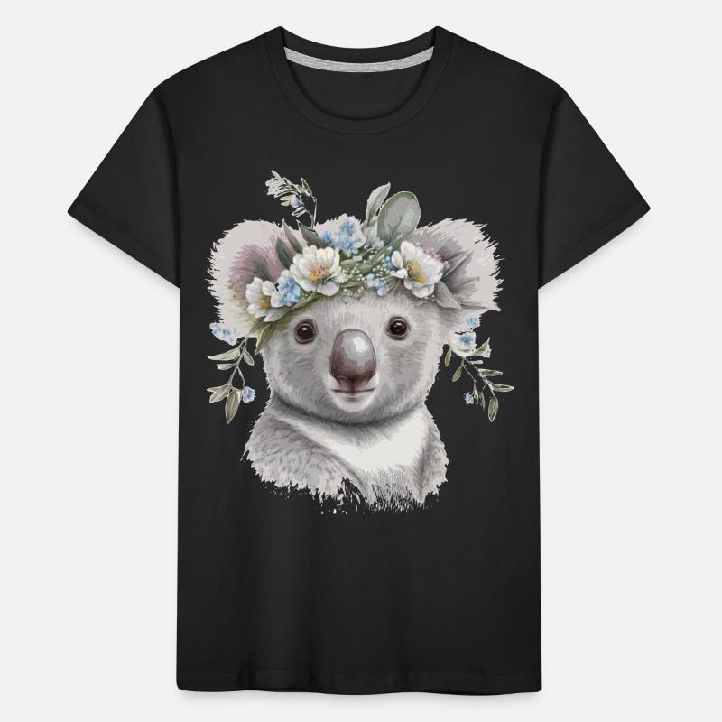 Cute Koala Kids' Premium Organic T-Shirt
