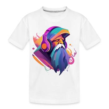 Magicien musical - T-shirt bio Premium Enfant - blanc - Devant