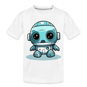 Zaak le petit robot - T-shirt bio Premium Enfant - blanc - Devant
