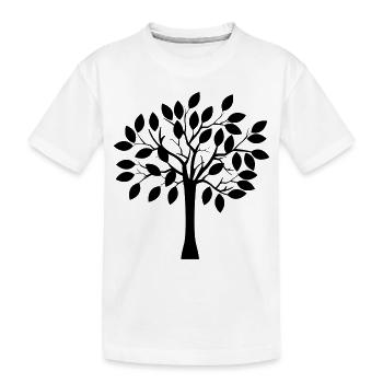 Baum - Kinder Premium Bio T-Shirt - Weiß - Vorne