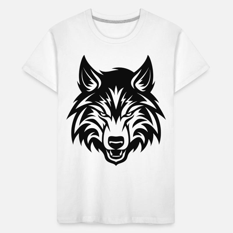 Wolfs-Emblem Kinder Premium Bio T-Shirt