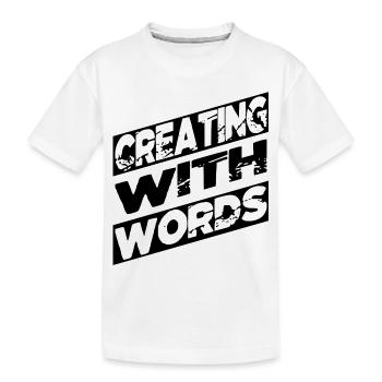 bday cadeau idée idée idée imagination - T-shirt bio Premium Enfant - blanc - Devant