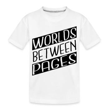 literature appreciation refreshing break - Kinder Premium Bio T-Shirt - Weiß - Vorne