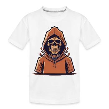 Death in the hood - Kids' Premium Organic T-Shirt - white - Front
