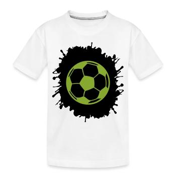 Football contre les éclaboussures - T-shirt bio Premium Enfant - blanc - Devant