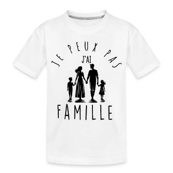 Ich kann nicht, ich habe Familie. - Kinder Premium Bio T-Shirt - Weiß - Vorne