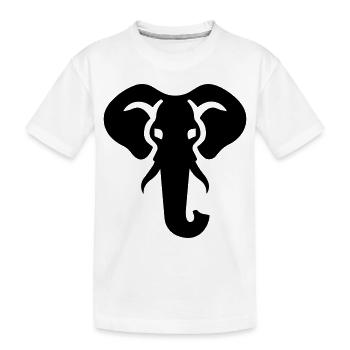 elephant - Kids' Premium Organic T-Shirt - white - Front