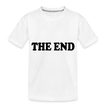 The end - Kinder Premium Bio T-Shirt - Weiß - Vorne