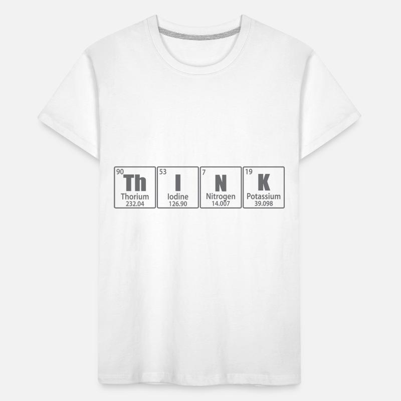 Think - Periodic Table Elements Kids' Premium Organic T-Shirt
