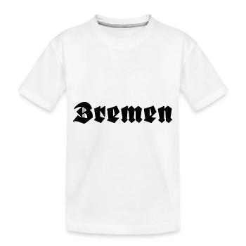 Bremen - Kinder Premium Bio T-Shirt - Weiß - Vorne