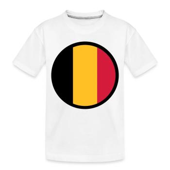 Marqué par la Belgique - T-shirt bio Premium Enfant - blanc - Devant