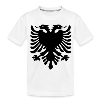 Shqiponja - Kids' Premium Organic T-Shirt - white - Front
