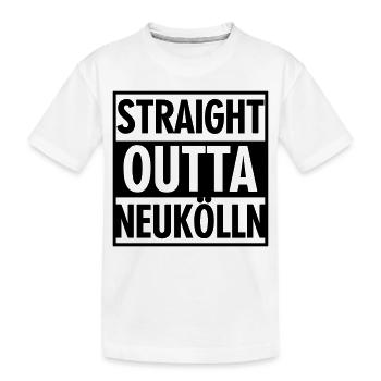 Straight outta Neukölln - Kinder Premium Bio T-Shirt - Weiß - Vorne