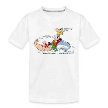 Asterix Never Forget It s A Good Life - T-shirt bio Premium Enfant - blanc - Devant