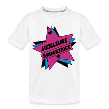 Animateur / Animatrice / Animator / Animador / No - Kinder Premium Bio T-Shirt - Weiß - Vorne