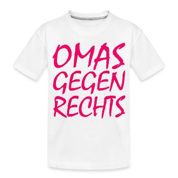 Omas gegen rechts - Kinder Premium Bio T-Shirt - Weiß - Vorne