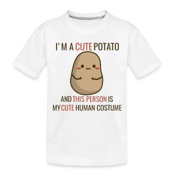 I’m a cute Potato - T-shirt bio Premium Enfant - blanc - Devant