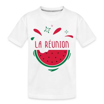 La Réunion - T-shirt bio Premium Enfant - blanc - Devant