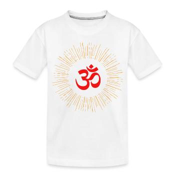 Om Aum - Kinder Premium Bio T-Shirt - Weiß - Vorne