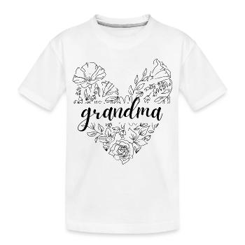 Grand-mère. Cadeau de grand-mère - T-shirt bio Premium Enfant - blanc - Devant