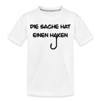 Angelhaken - Kinder Premium Bio T-Shirt - Weiß - Vorne