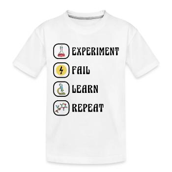 Wissenschaft Physik Chemie Experiment - Kinder Premium Bio T-Shirt - Weiß - Vorne