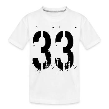 33 Nombre 33 - T-shirt bio Premium Enfant - blanc - Devant