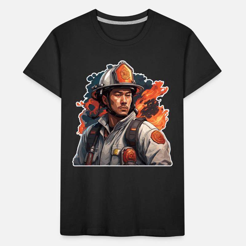 Firefighter / Fire / Fire / Extinguish / Hero Kids' Premium Organic T-Shirt