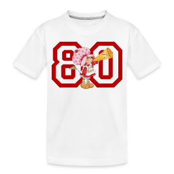 Charlotte Aux Fraises Rouge 80 Design - T-shirt bio Premium Enfant - blanc - Devant
