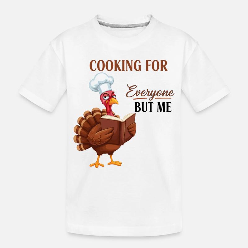 Cuisson de la dinde - T-shirt bio Premium Enfant - blanc