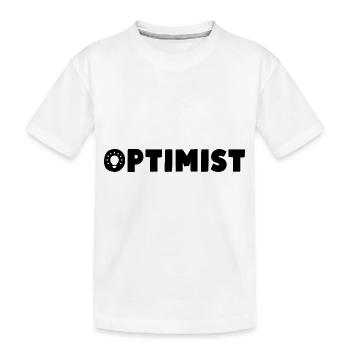 Optimist - Kinder Premium Bio T-Shirt - Weiß - Vorne