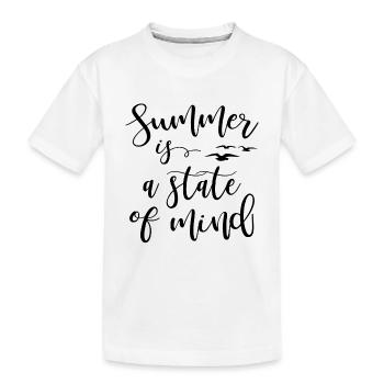 L'été est un état d' - T-shirt bio Premium Enfant - blanc - Devant