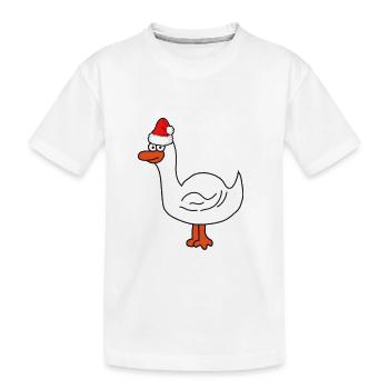 Noël | Joyeux Noël | canard d'oie - T-shirt bio Premium Enfant - blanc - Devant