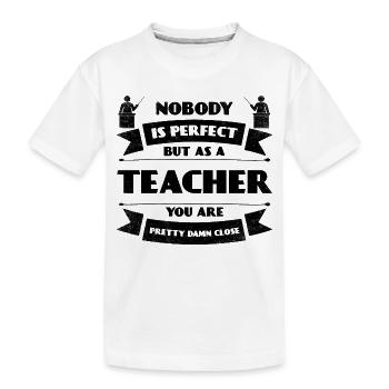 Perfekter Lehrer Schule Schüler Lehrerin Lernen - Kinder Premium Bio T-Shirt - Weiß - Vorne