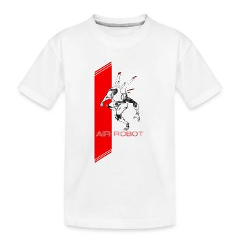 Luft Roboter - Kinder Premium Bio T-Shirt - Weiß - Vorne