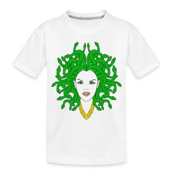 MEDUSA - Kids' Premium Organic T-Shirt - white - Front