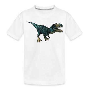 T-Rex - T-shirt bio Premium Enfant - blanc - Devant