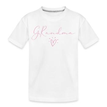 Oma. - Kinder Premium Bio T-Shirt - Weiß - Vorne