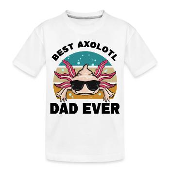 Axolotl as a pet - Kids' Premium Organic T-Shirt - white - Front