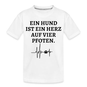 Schöner Hundespruch - Kinder Premium Bio T-Shirt - Weiß - Vorne