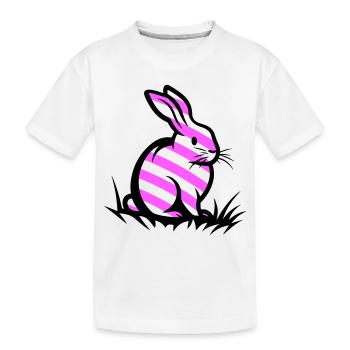 Lapin de Pâques Pâques - T-shirt bio Premium Enfant - blanc - Devant