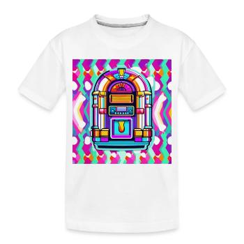 Jukebox / Musical Automaton / Retro / 50s - Kids' Premium Organic T-Shirt - white - Front