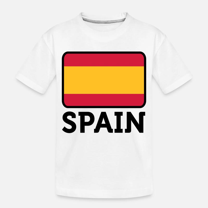 Nationalflagge von Spanien - Kinder Premium Bio T-Shirt - Weiß