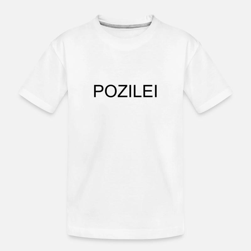 Polizei - Kinder Premium Bio T-Shirt - Weiß