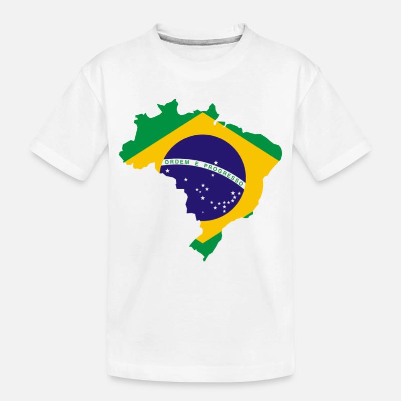 BRÉSIL - T-shirt bio Premium Enfant - blanc